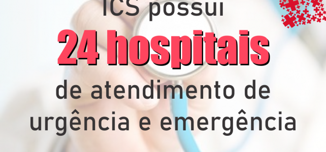 Rede do ICS dispõe de 24 hospitais para emergências