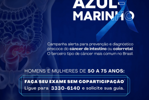 Março Azul-Marinho – Mês de conscientização sobre o câncer de intestino