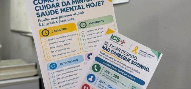 Com foco no bem-estar, ICS encerra Setembro Amarelo com Blitz da Saúde Mental e balanço de ações